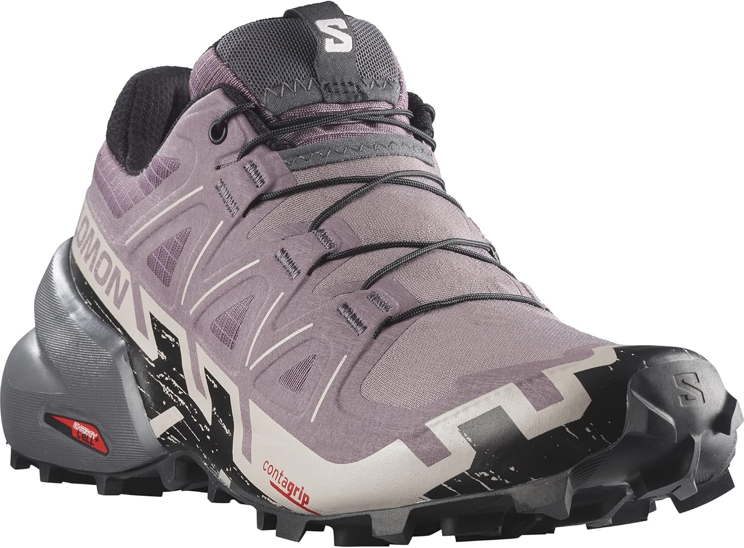 

Salomon мужские кроссовки Speedcross 6, Moonscape/Black/Ashes Of Roses