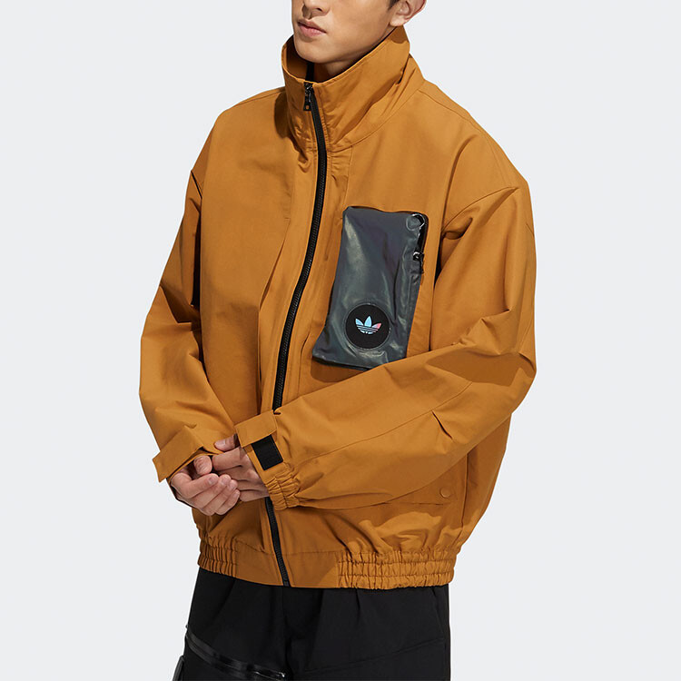 Ууртка Adidas Originals Contrasting Colors Pocket logo Sports, коричневый — фото 2