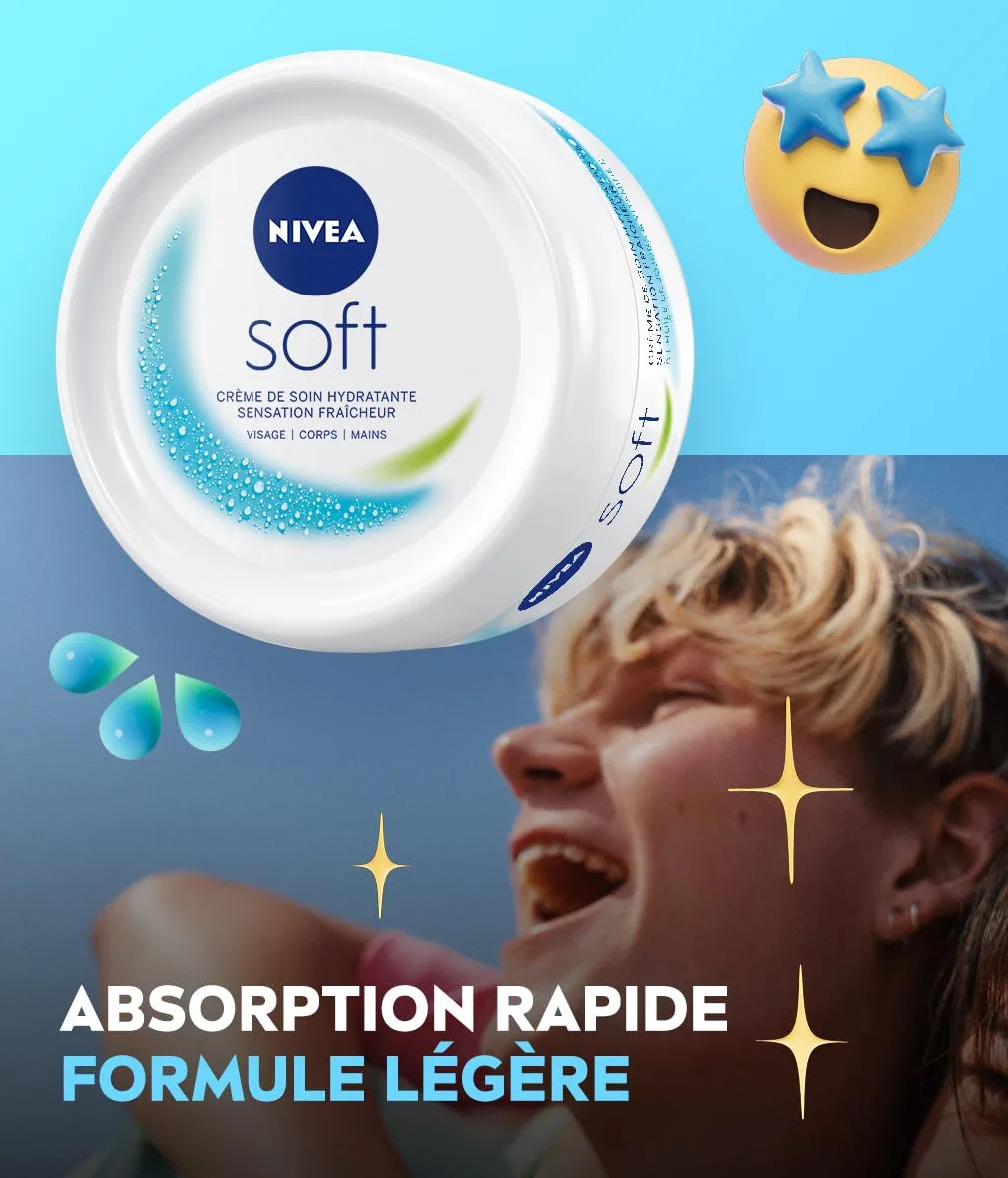 Увлажняющий крем Nivea Soft 3-в-1, 50 мл Nivea — фото 4