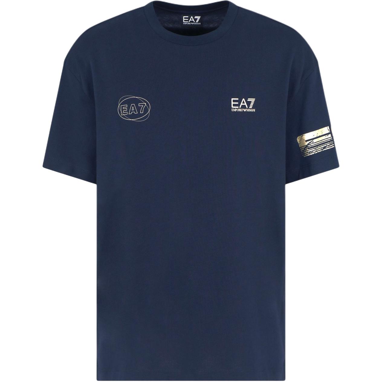 

EMPORIO ARMANI Футболка EA7 мужская синяя, Синий, EMPORIO ARMANI Футболка EA7 мужская синяя