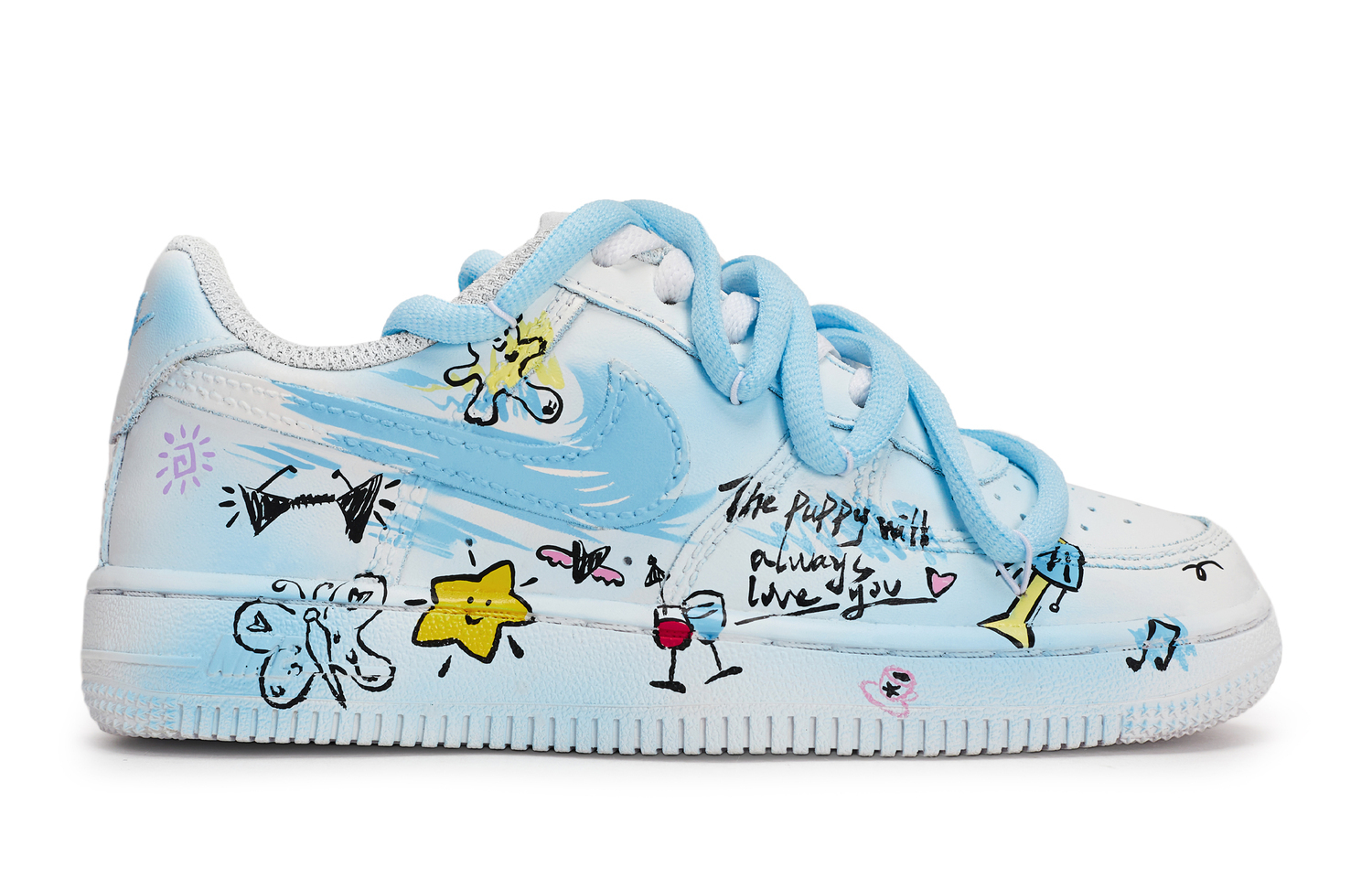 Детские скейтерские кроссовки Air Force 1 для дошкольников Nike, белый — фото 3