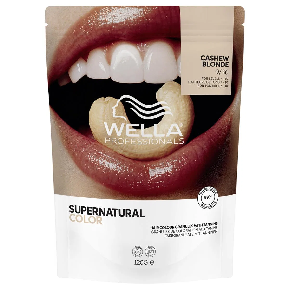 Профессиональная краска для волос «Supernatural Color 9/36 Cashew Blonde» от Wella Wella