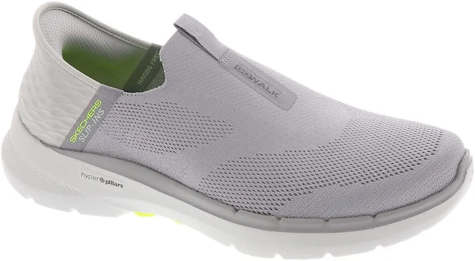 Кроссовки Skechers Slip-ins: GO Walk 6 Easy On Slip-on Walking Trainers, Gray — фото 4