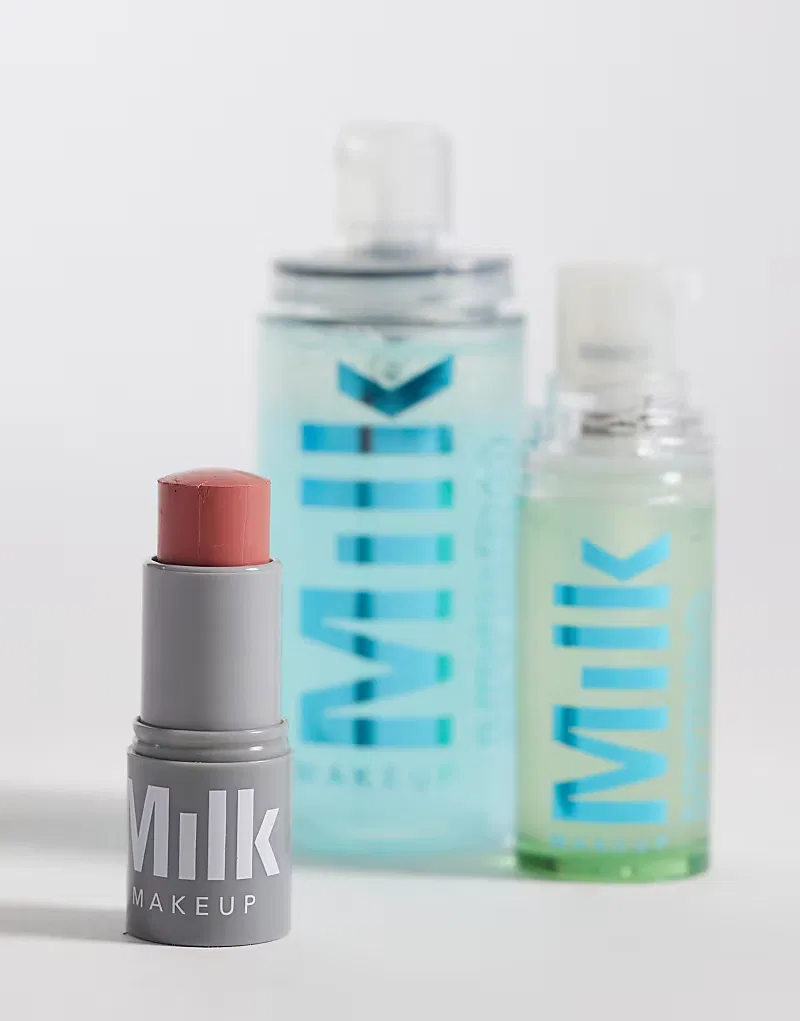 Набор из трех необходимых средств Milk Makeup: праймер, фиксатор макияжа и румяна — фото 3