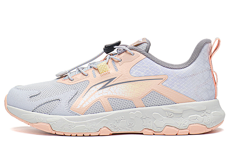 

Кроссовки для бега Shock Absorbers Rebound Low Top для детей и подростков LINING YOUNG, серый/персиковый/оранжевый/серый