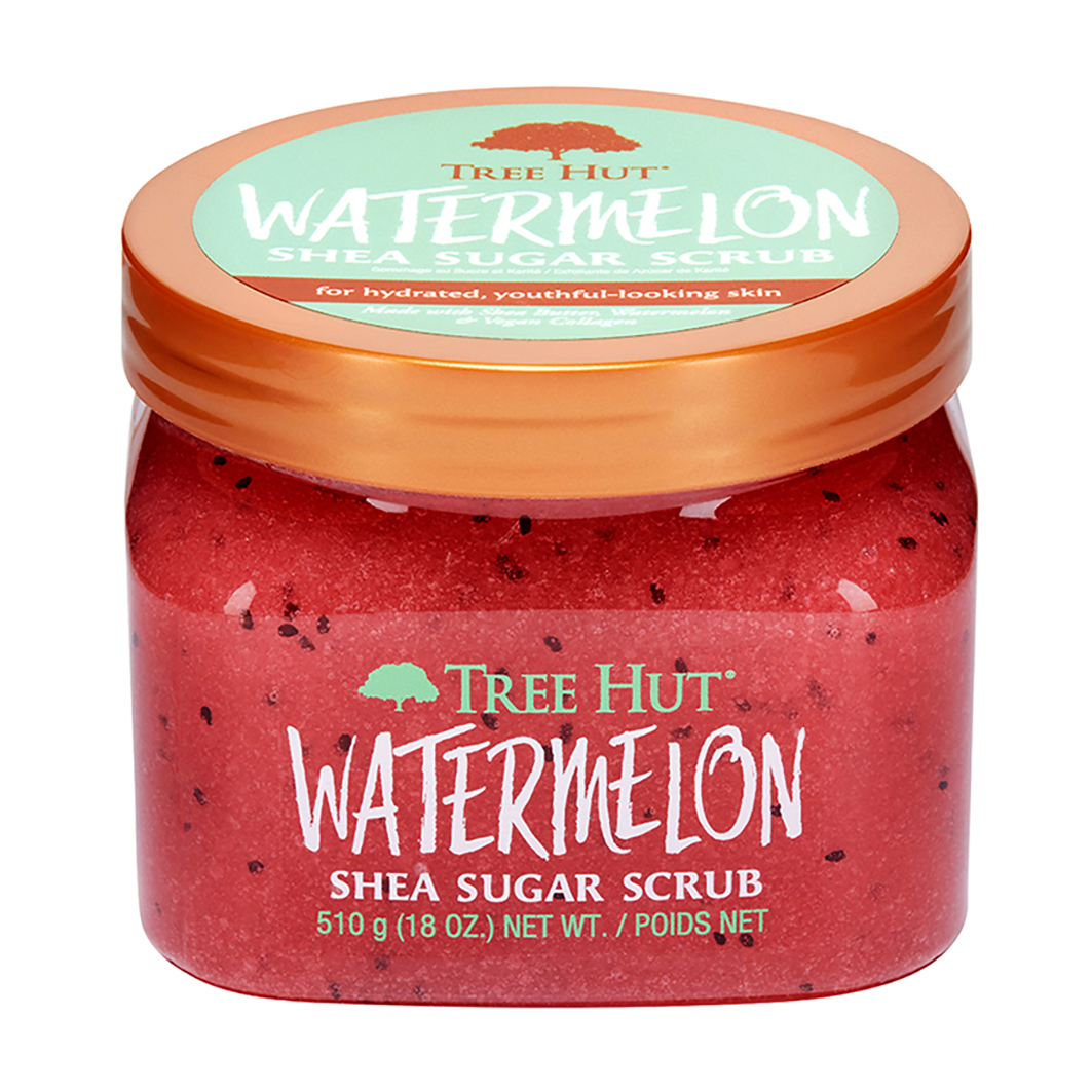 

Скраб для тела с фруктовым и цветочным ароматом shea sugar scrub watermelon Tree Hut, вес 510 гр.