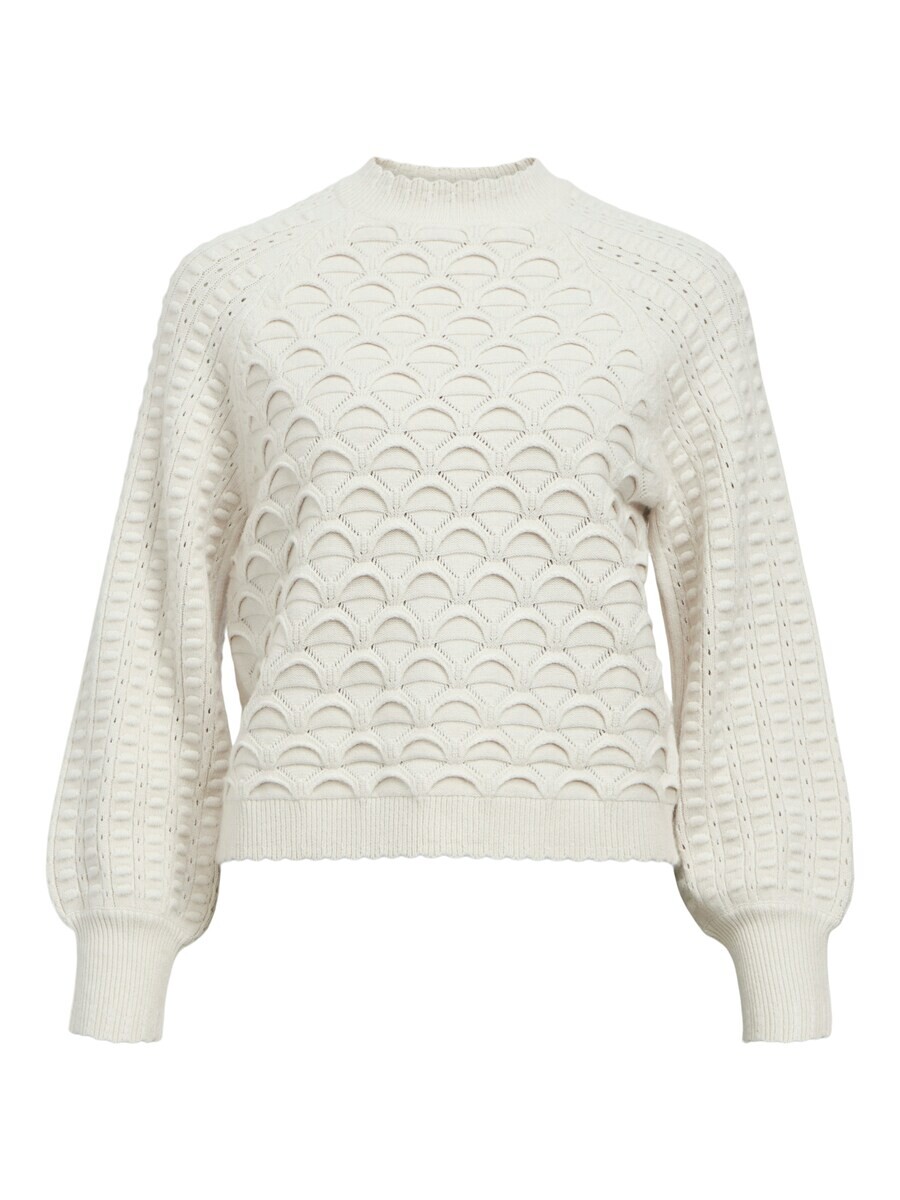

Тонкий вязаный свитер OBJECT Sweater OBJSida, белый