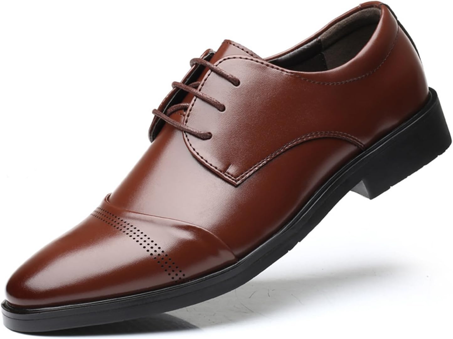 

Классические мужские деловые туфли KYOESCAI с шнуровкой Оксфорд, удобные формальные туфли для мужчин, коричневый