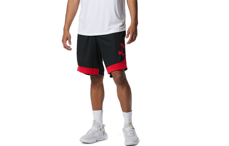 

Спортивные шорты мужские черные/красные Under Armour, черный/красный