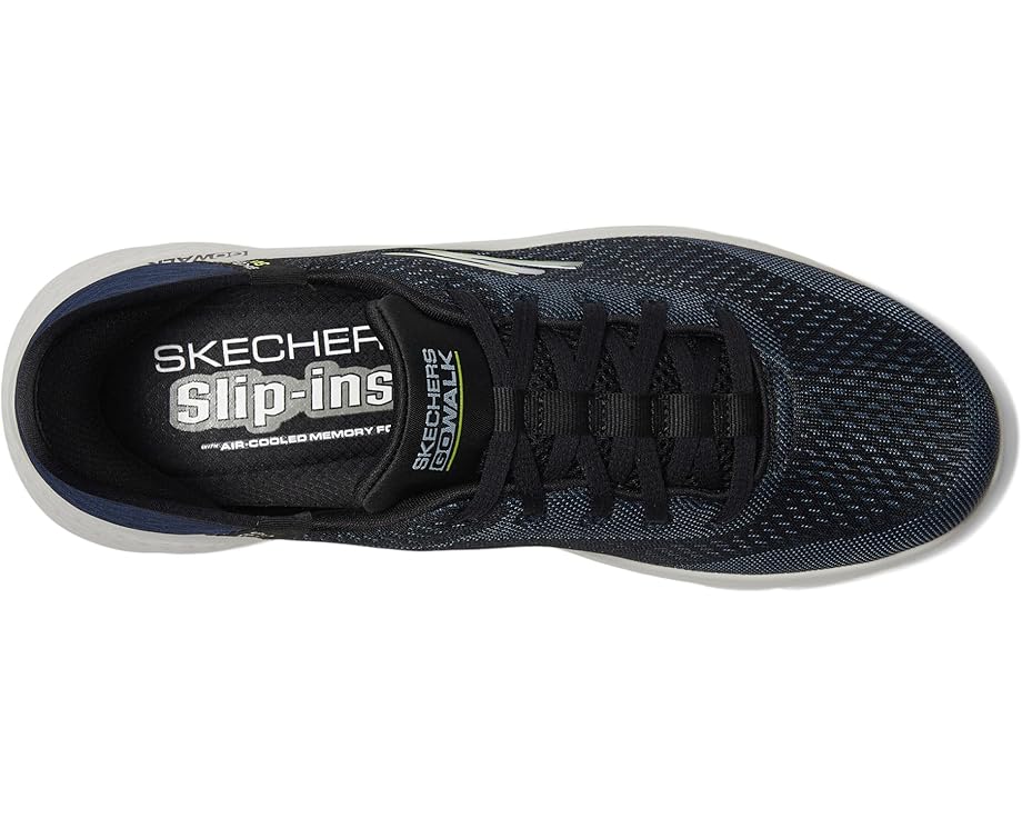 Кроссовки SKECHERS Performance Go Walk Flex - New World Hands Free Slip-Ins, цвет Navy/Lime — фото 2