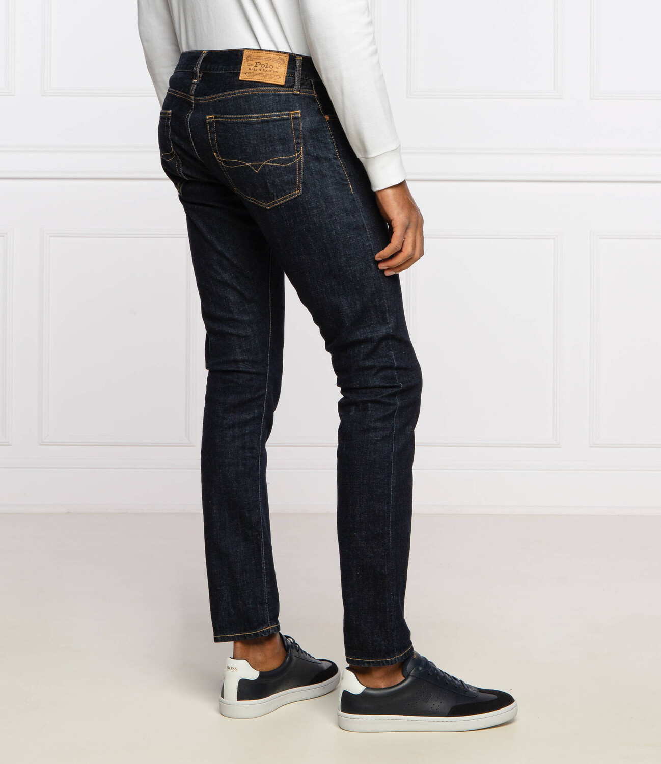 Джинсы POLO RALPH LAUREN ssullivan slim fit, темно-синий — фото 4