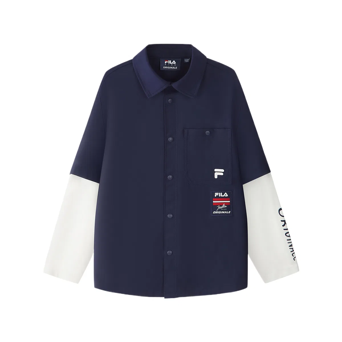 Куртка с лацканами, умеренная FILA KIDS, Night Black Blue