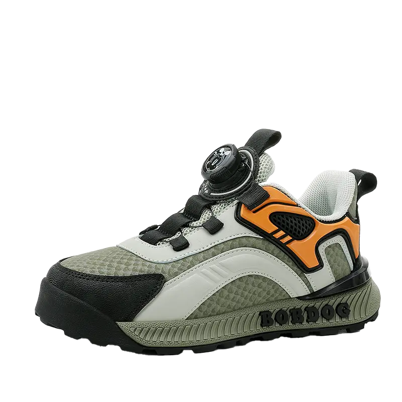 

Низкие кроссовки для бега с защитой от ударов, износостойкие, дышащие, нескользящие. Детские. BOBDOG, черный