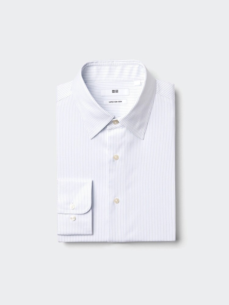 

Рубашка super non-iron regular fit Uniqlo, цвет 62 синий