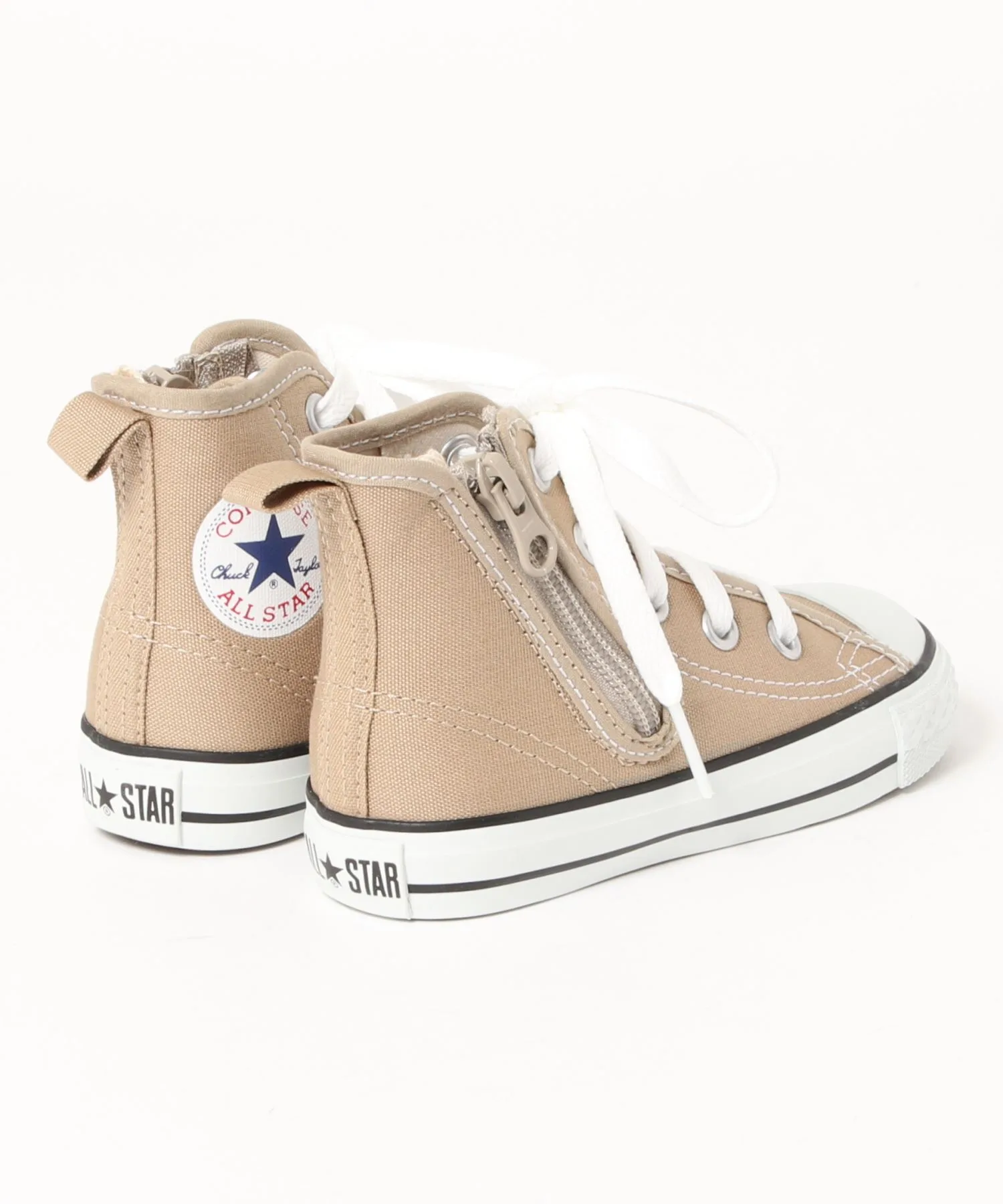 Детские кроссовки высокие Converse ALLSTAR N COLORS Z HI бежевые — фото 2
