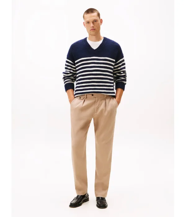 Брюки-Чинос в стиле гарлем Tapered fit Tommy Hilfiger, бежевый — фото 2