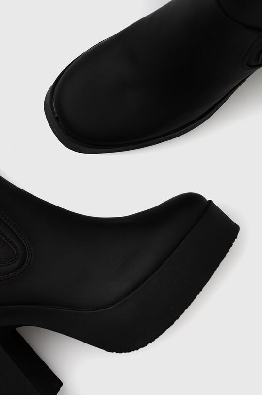 Ботинки женские челси Steve Madden на высоком каблуке, черный — фото 4
