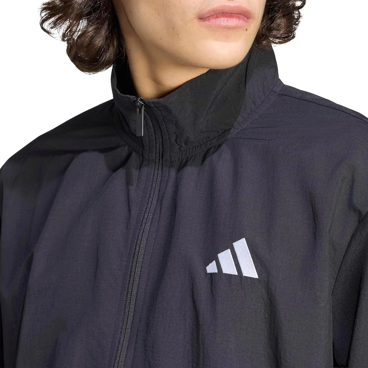 Куртка спортивная adidas, Regular-fit, цвет Black/Team Dark Green/White/Better Scarlet — фото 4