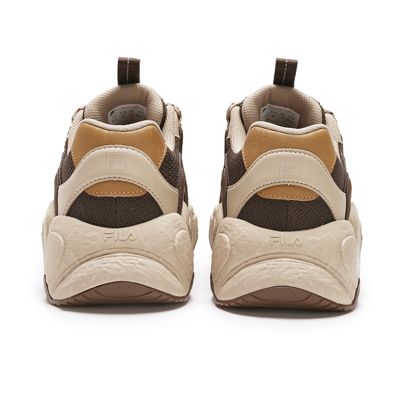 Футболка FILA Croissant Low Top Running Shoes Мужская Кофе Темно-коричневая, Кофе/Темно-коричневый — фото 4