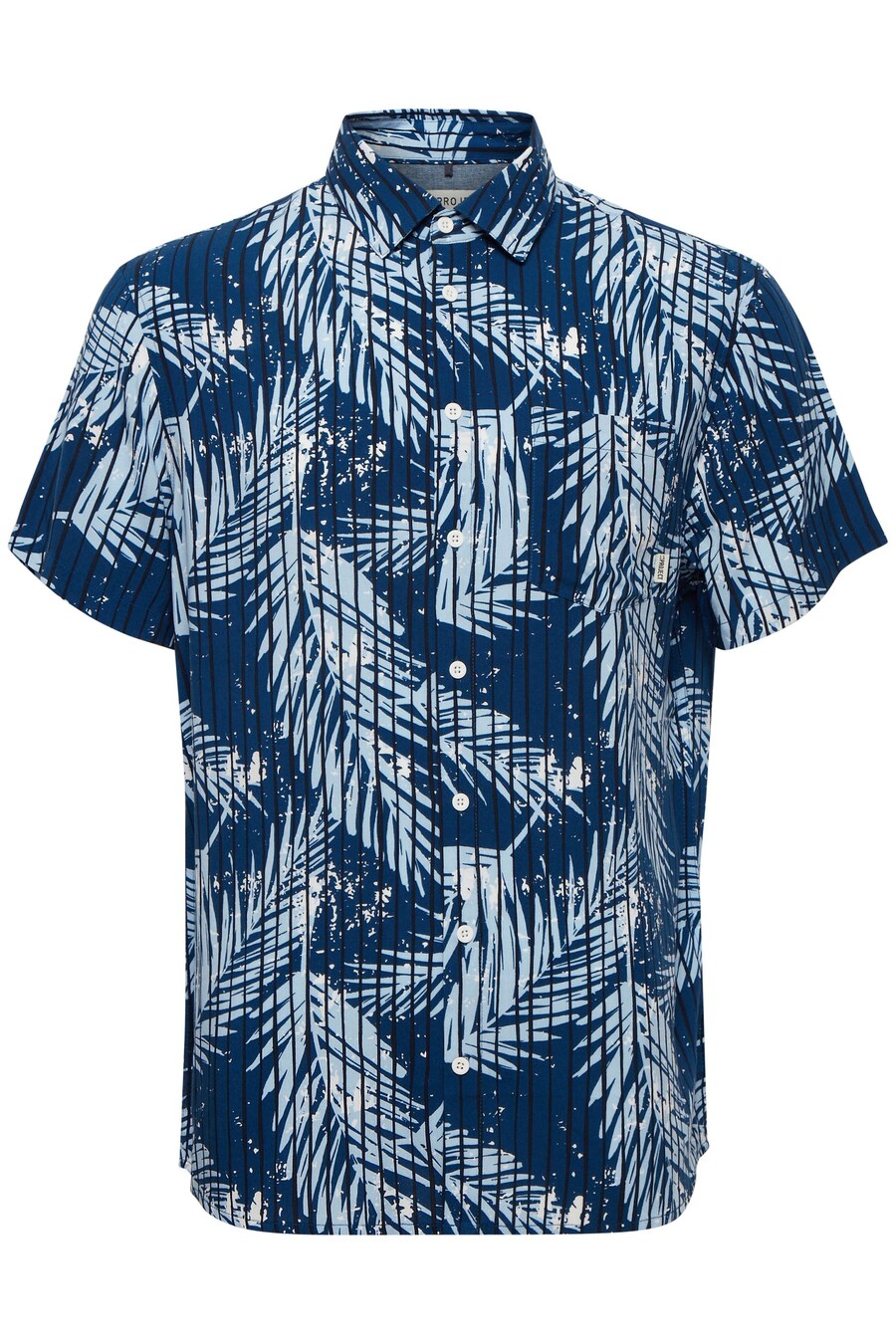 

Рубашка на пуговицах классического кроя 11 Project Barba, цвет marine blue/Light blue