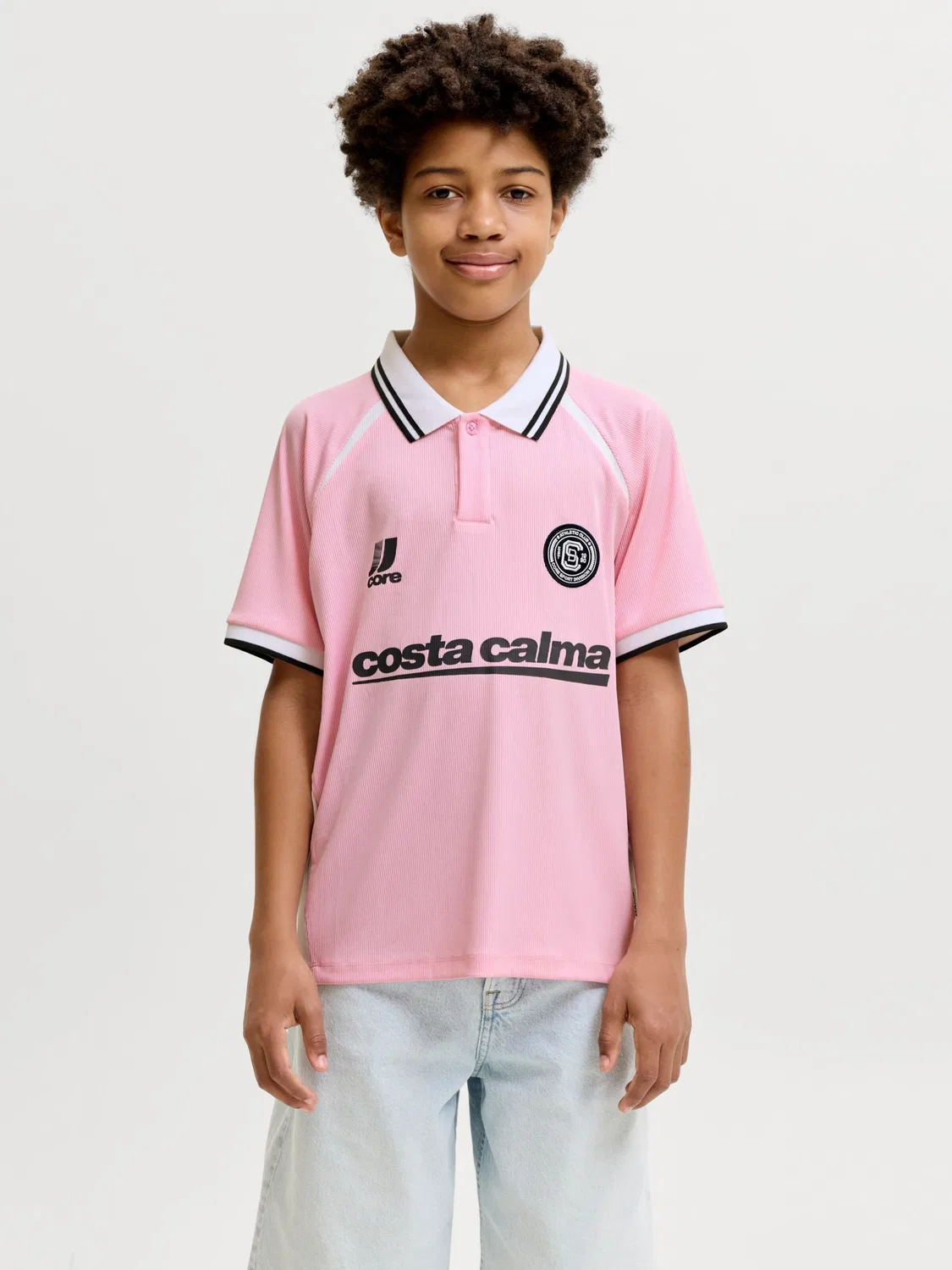 Футболка 'JCOClub' Jack & Jones Junior, Light Pink — фото 2