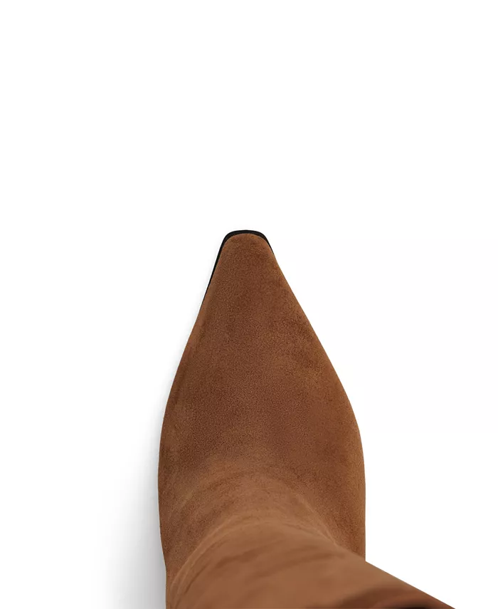 Женские ковбойские сапоги Kaelya до колена с бахромой Aldo, коричневый — фото 4
