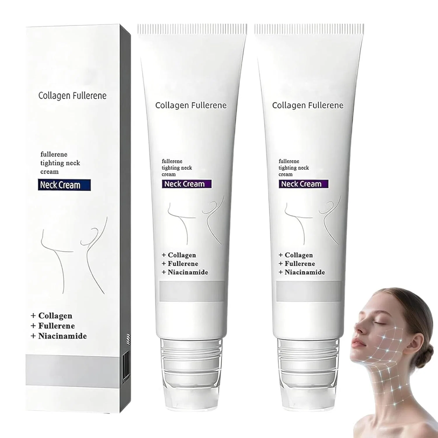 Эссенция Vokkrv — Для шеи «Magec Collagen Fullerene» от Magec Cream, . , 2 Pieces