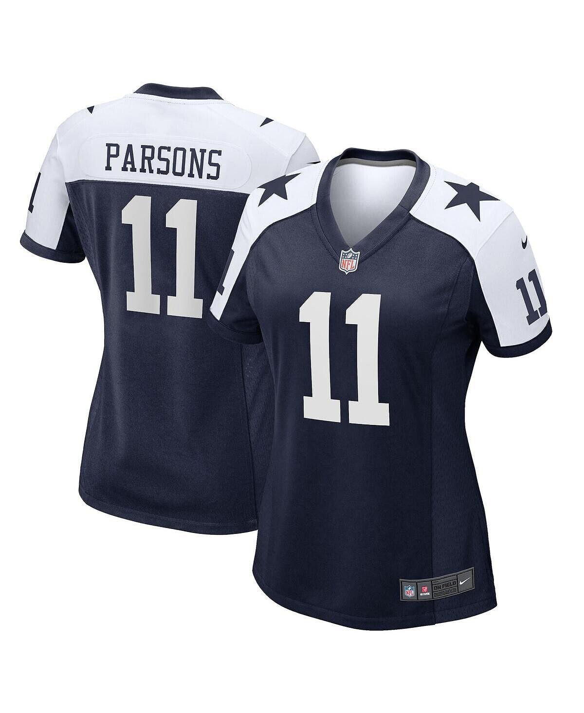 

Женская темно-синяя майка Micah Parsons Dallas Cowboys Alternate Game Nike, темно-синий