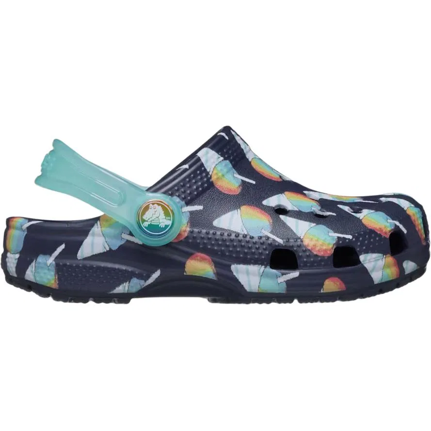 Детские сабо Crocs Classic Clog синие — фото 3