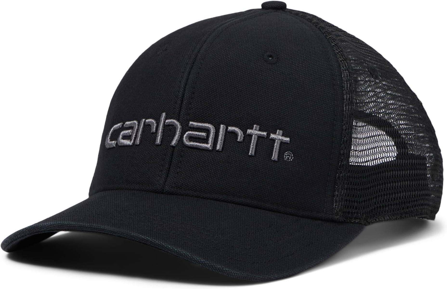 

Бейсболка Carhartt Canvas Mesh-Back Logo Cap, черный