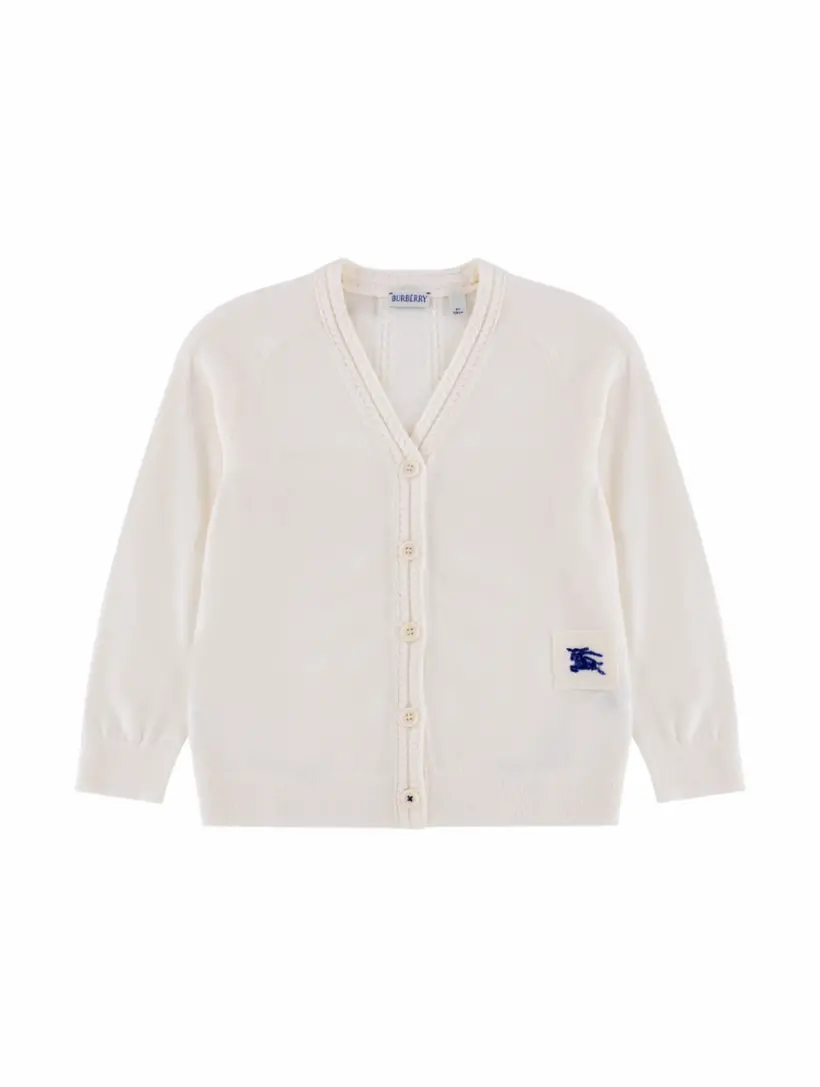 

Шерстяной кардиган EKD Burberry, белый