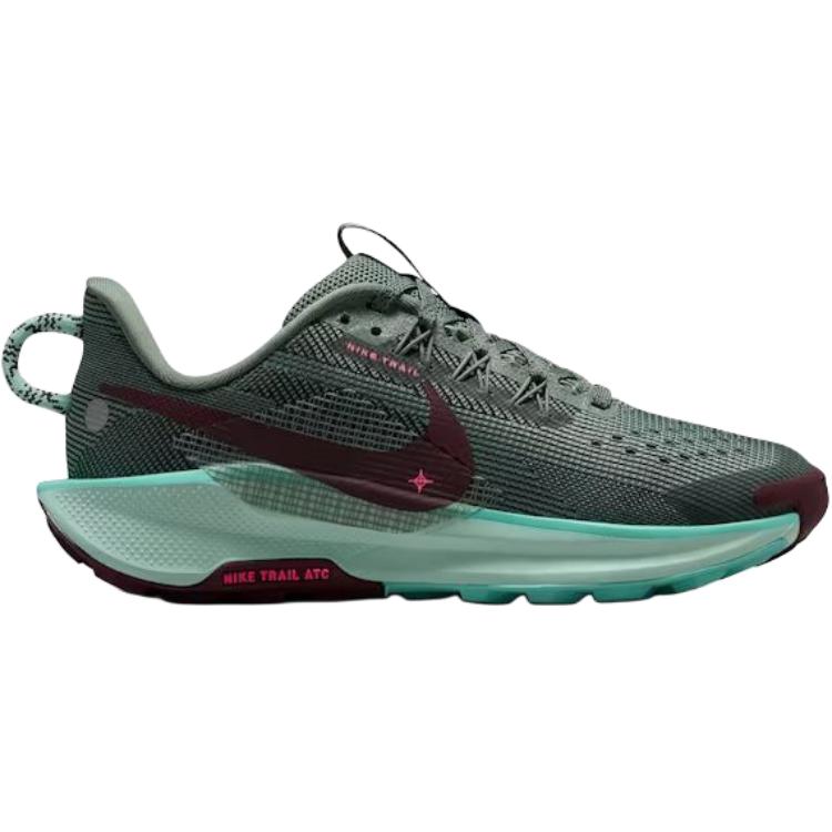 Nike Pegasus Trail 5 низкие детские беговые кроссовки clay green для подростков — фото 3