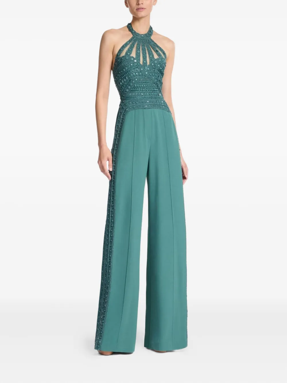 

Комбинезон с бисерной отделкой Elie Saab, синий