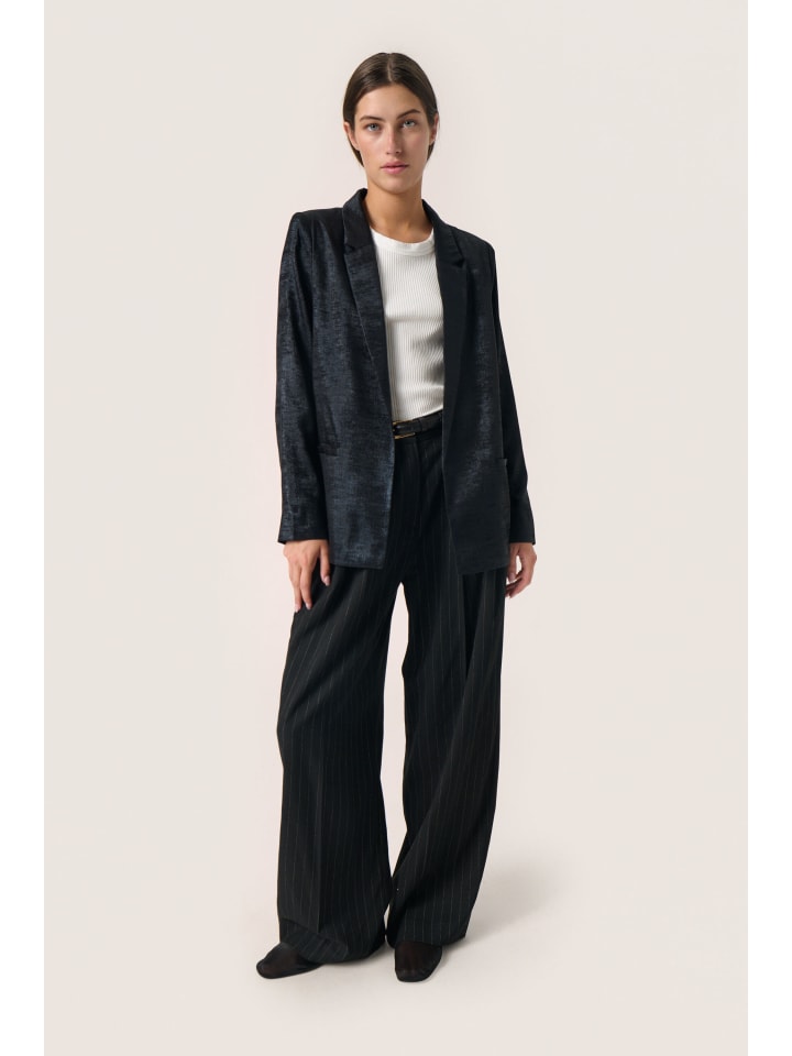 

Soaked in Luxury Блейзер SLElvie Ronya, стандартный крой, черный