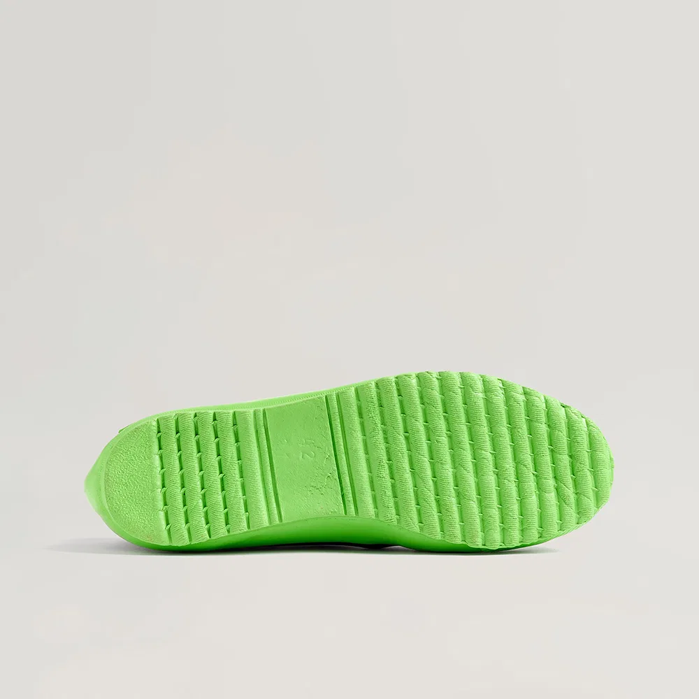 Мужские низкие кеды Rubber черно-зелёные от Novesta — фото 4