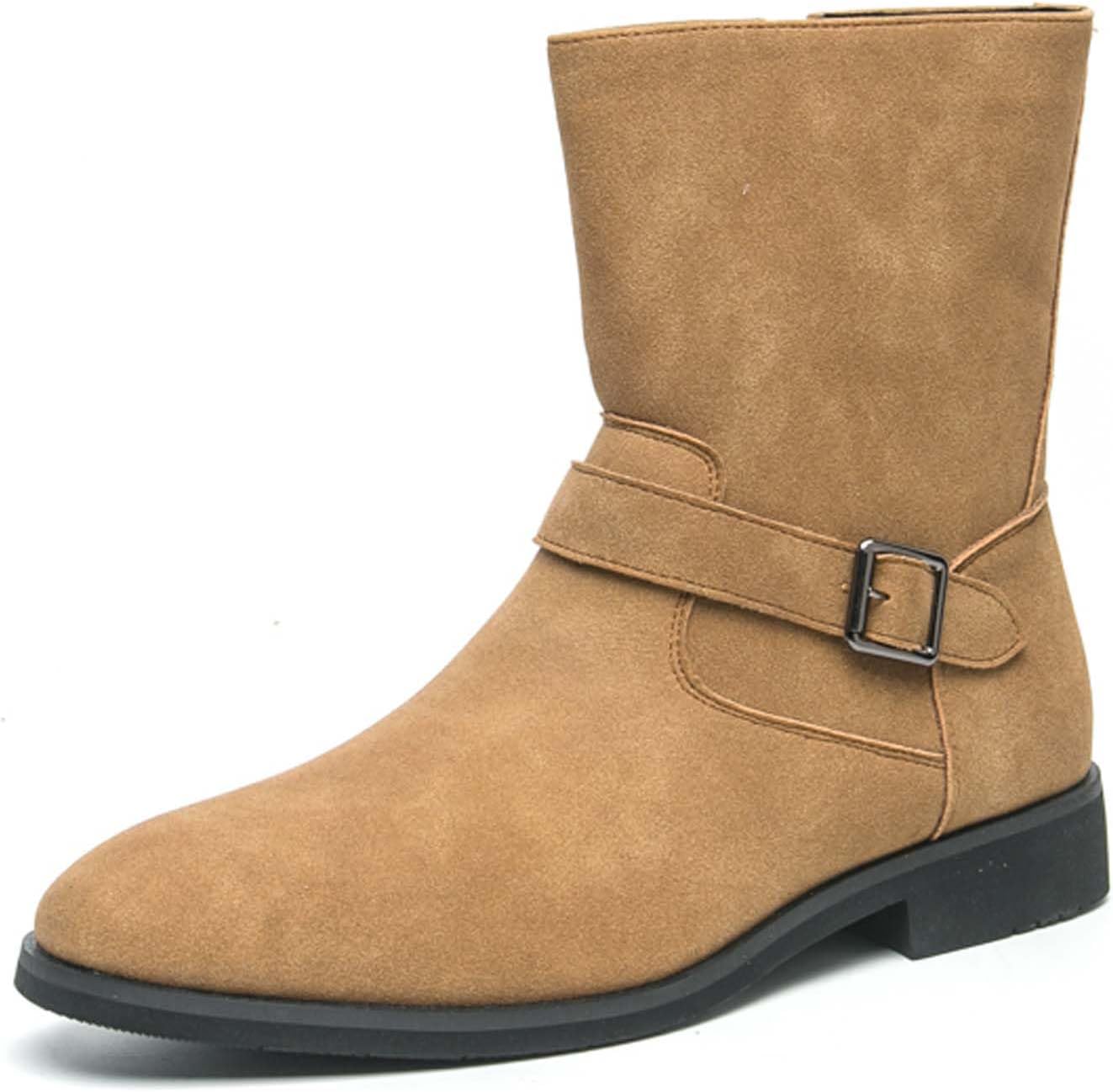 

Мужские мотоциклетные ботинки Классические черные ковбойские боевые ботинки Нескользящие Водонепроницаемые Ботинки для прогулок на улице Generic