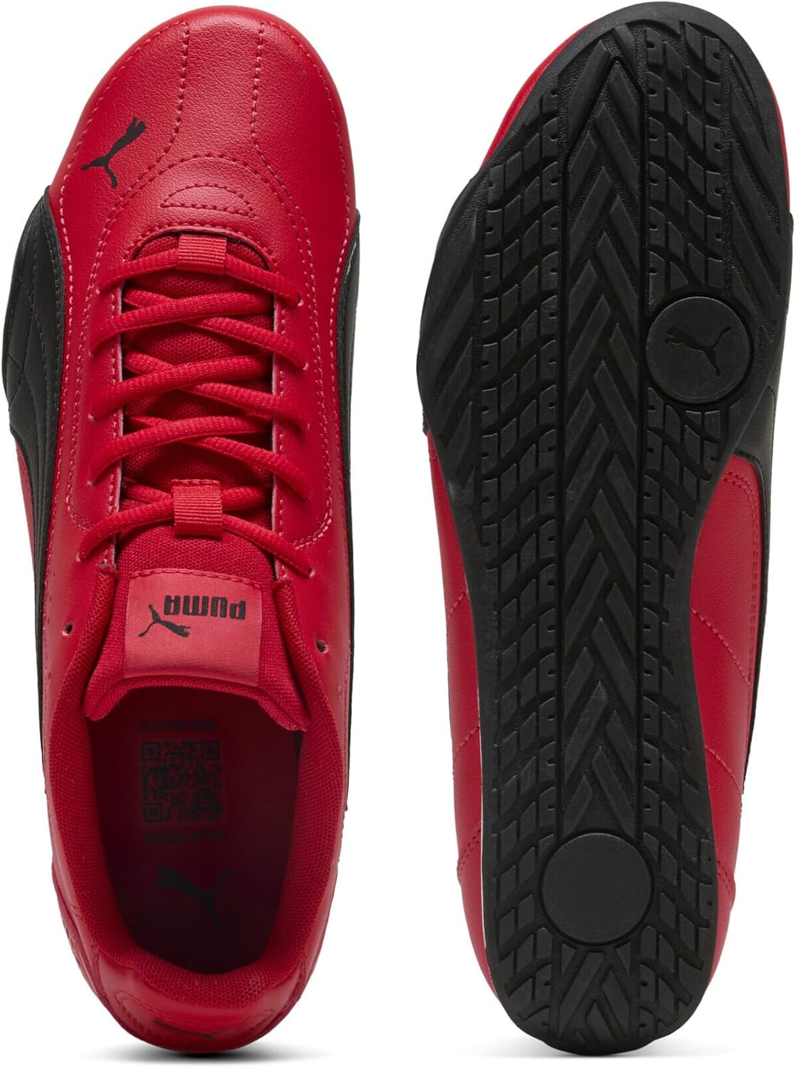 Кроссовки Puma Unisex-Adult Catch, черный/красный — фото 4