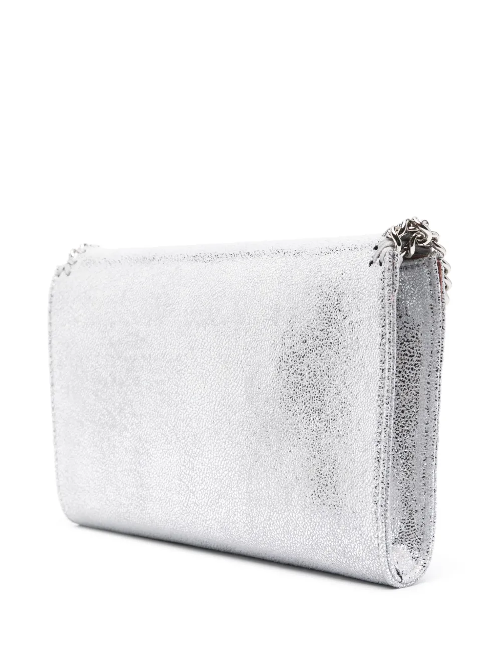 Сумка через плечо Falabella Wallet с эффектом металлик STELLA MCCARTNEY, серебряный — фото 3