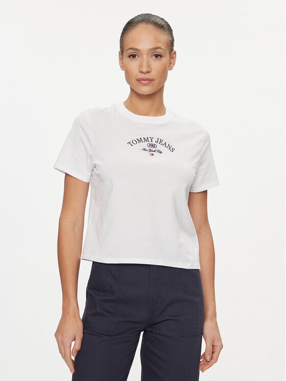 

Футболка классического кроя Tommy Jeans, белый