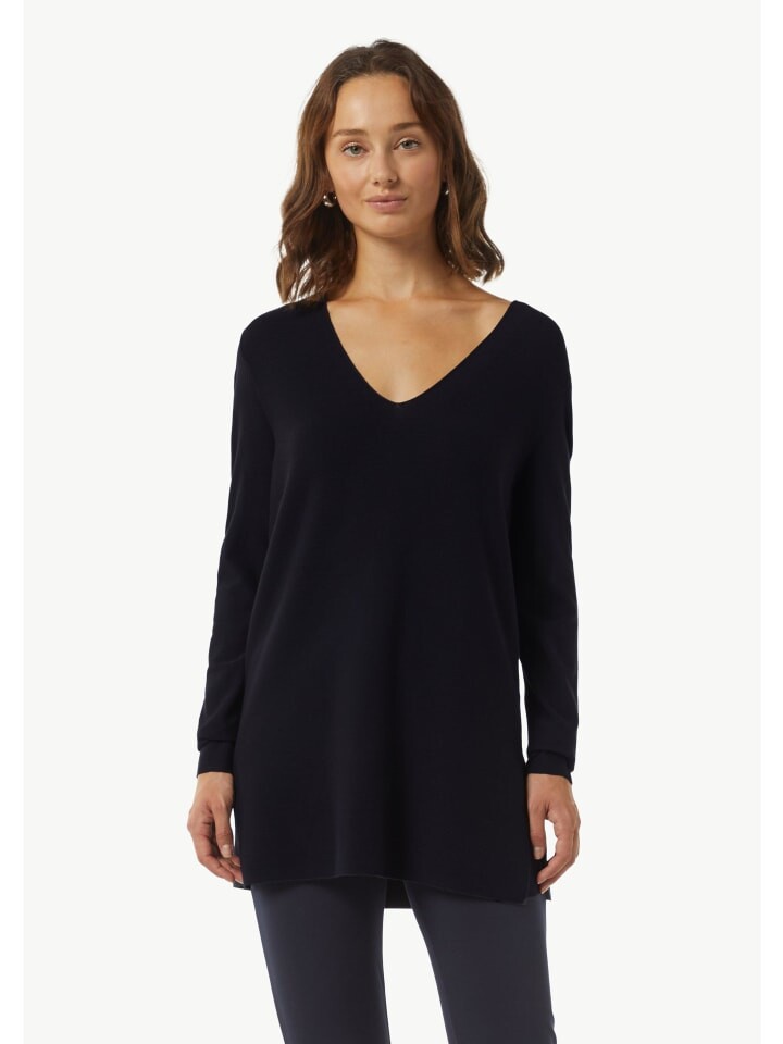 

Пуловер comma Strickpullover langarm, синий