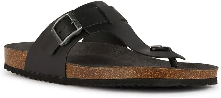 Мужские сандалии Geox U Sandal Ghita DFlip-Flop, Black — фото 3