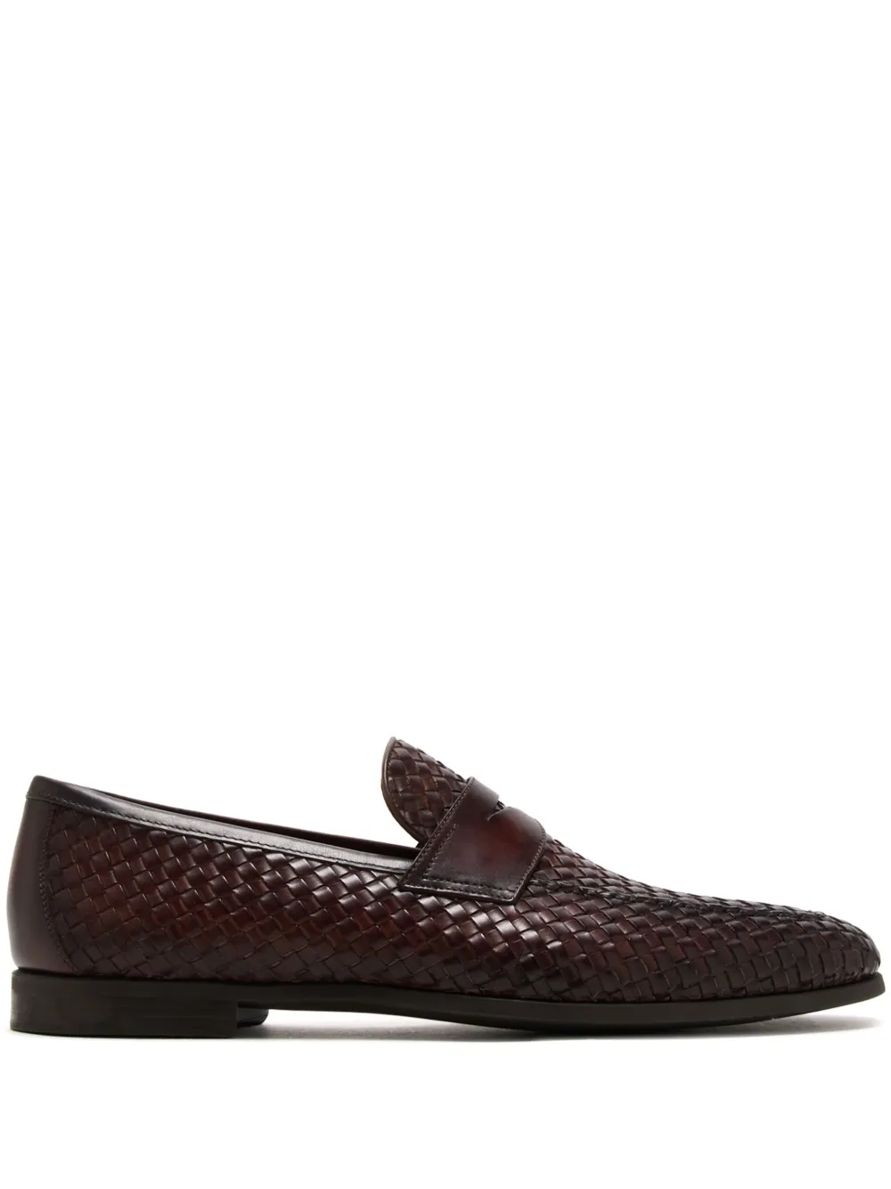 

Лоферы Herman из плетеной кожи Magnanni, коричневый