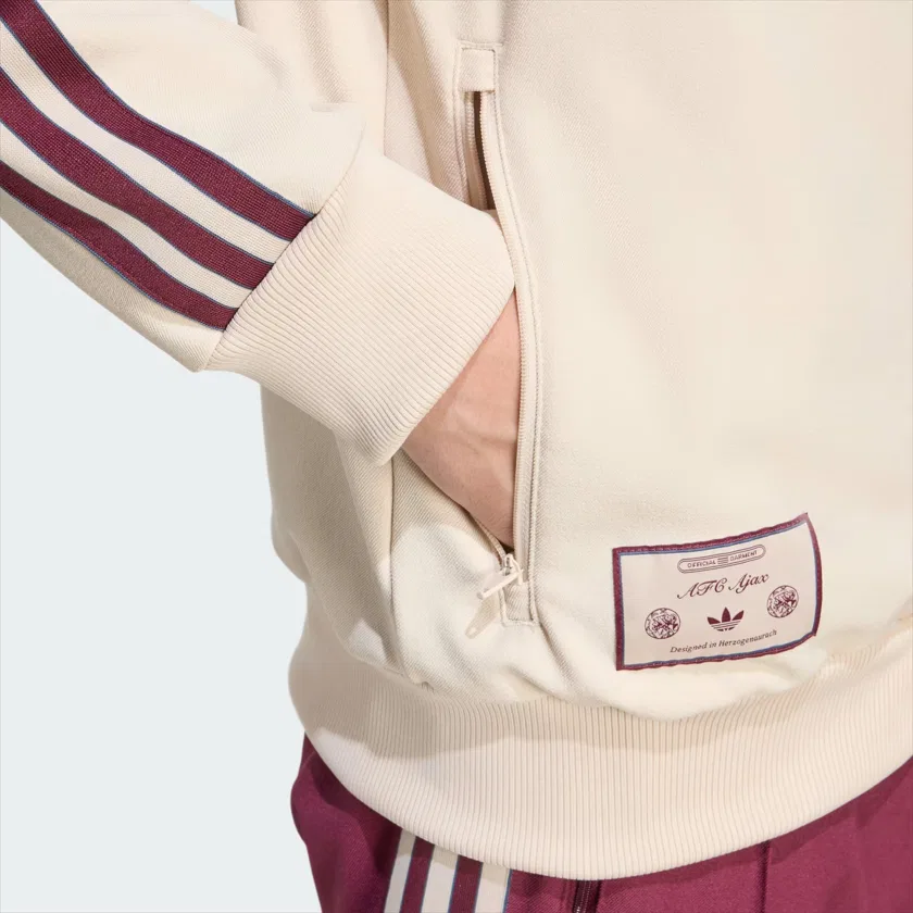 Свитшот Adidas Originals x Ajax Amsterdam бежевый — фото 4