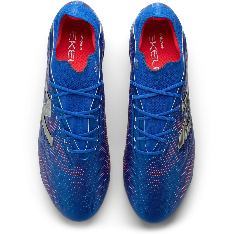Футбольные бутсы для игры на траве Tekela Elite Low Laced FG V5 New Balance, синий — фото 3