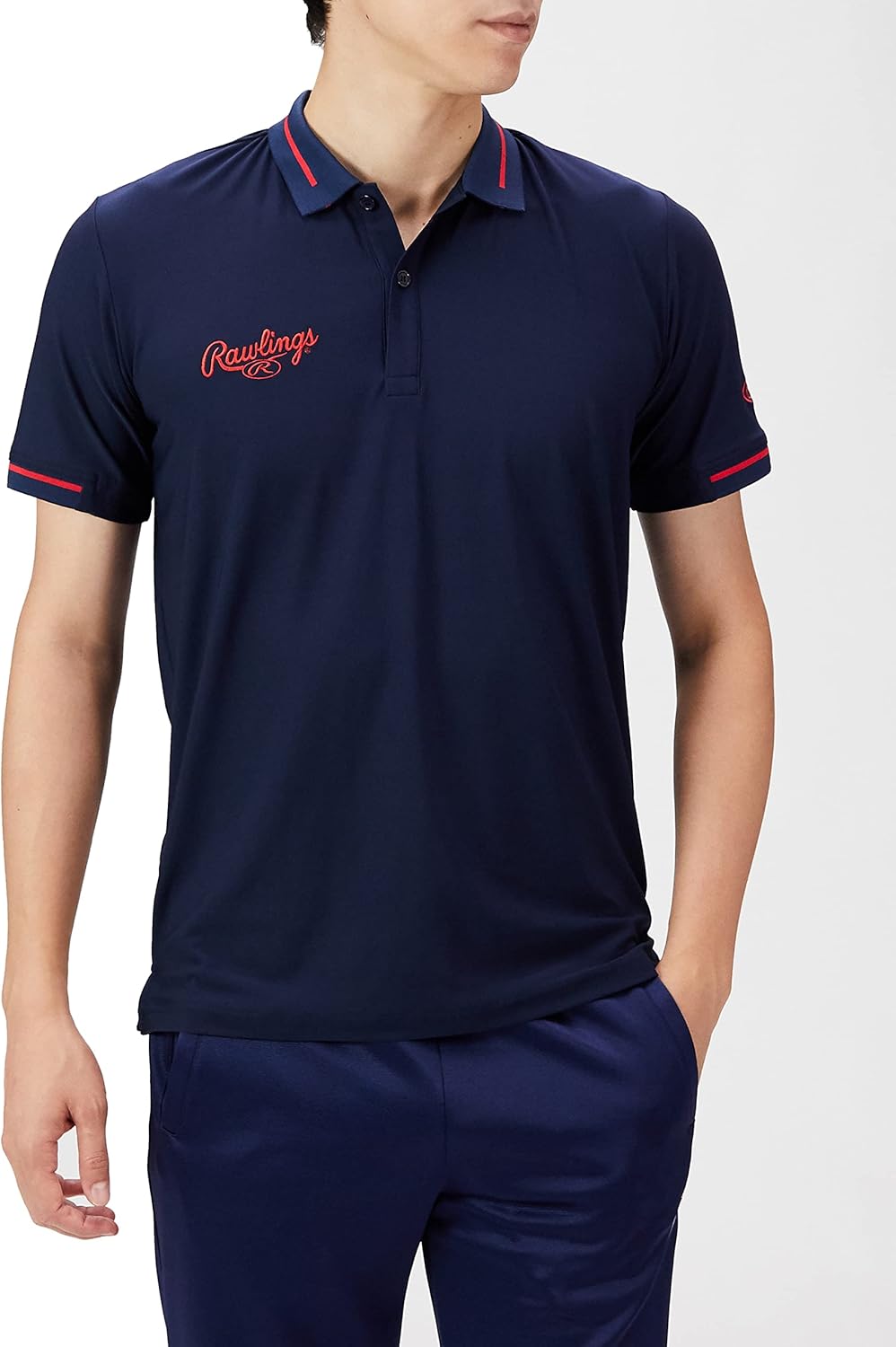 

Мужская поло-рубашка с коротким рукавом Rawlings AST9F03, темно-синий