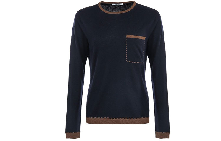 

MaxMara Джемпер женский темно-синий