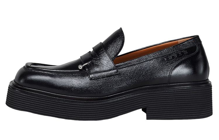 Лоферы женские низкие черные Marni