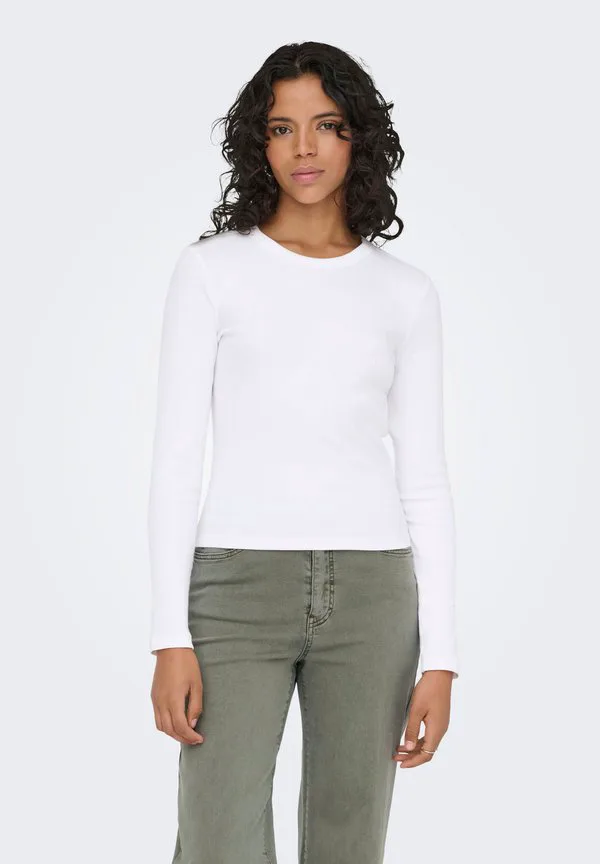 

Футболка с длинными рукавами onlval life oneck jrs Only, Bright White, Белый, Футболка с длинными рукавами onlval life oneck jrs Only, Bright White