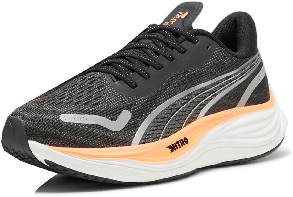 Беговые кроссовки PUMA для мужчин, черный/серебряный — фото 3