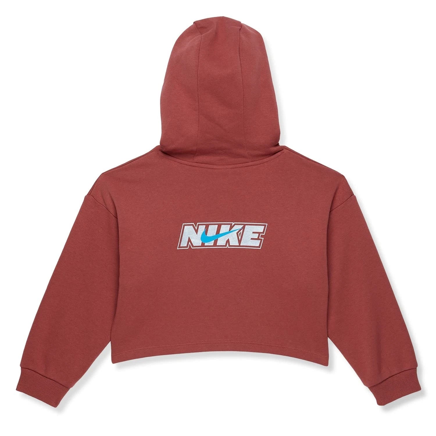 Детская толстовка Nike NSW Icon Novelty Hoodie Canyon Rust Fleece с длинным рукавом, цвет RED431 — фото 2